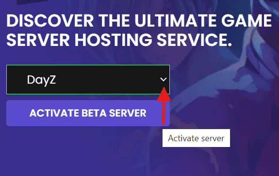 Activate DayZ Server