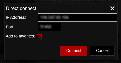 DayZ direct connect option