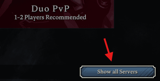 V-Rising show all servers