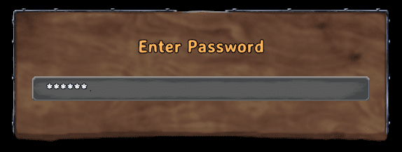 Valheim Enter Password