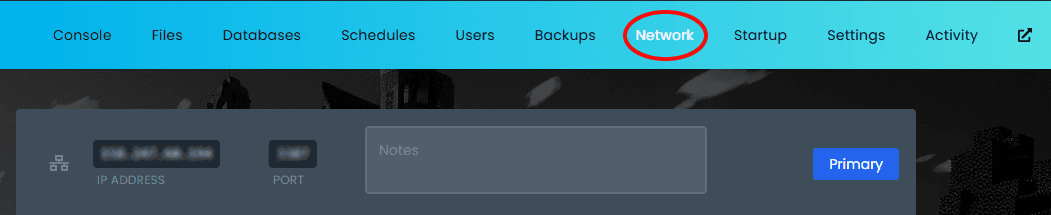 Palworld Server Network Tab