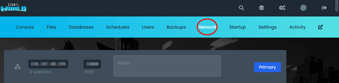 Terraria Server Network Tab