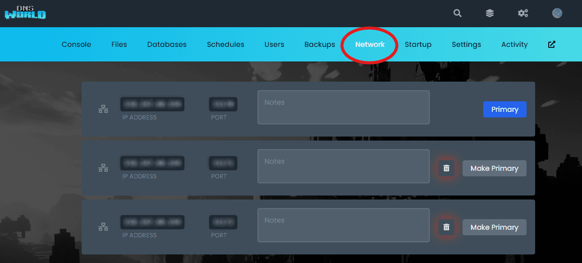 Satisfactory Server Network Tab