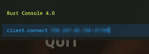 Rust Connection Command