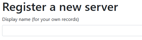 Enter Server Details