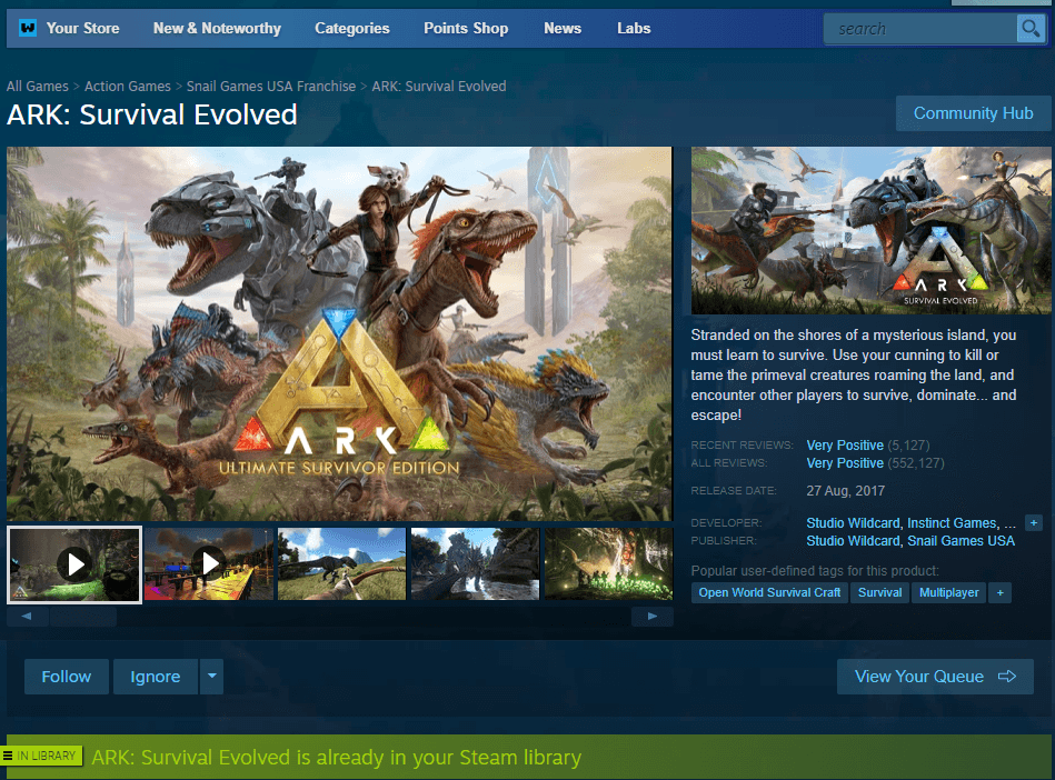 ARK: Survival Evolved on Steam
