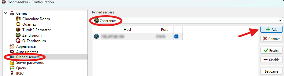 Doomseeker Add Server