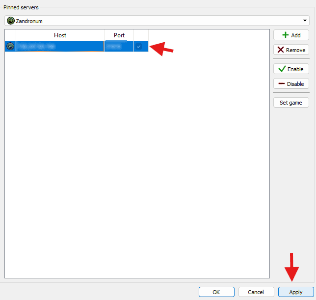 Doomseeker Apply Settings