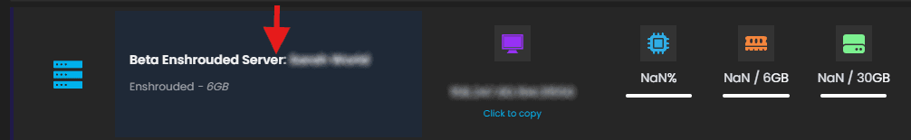 Access Enshrouded Server Dashboard