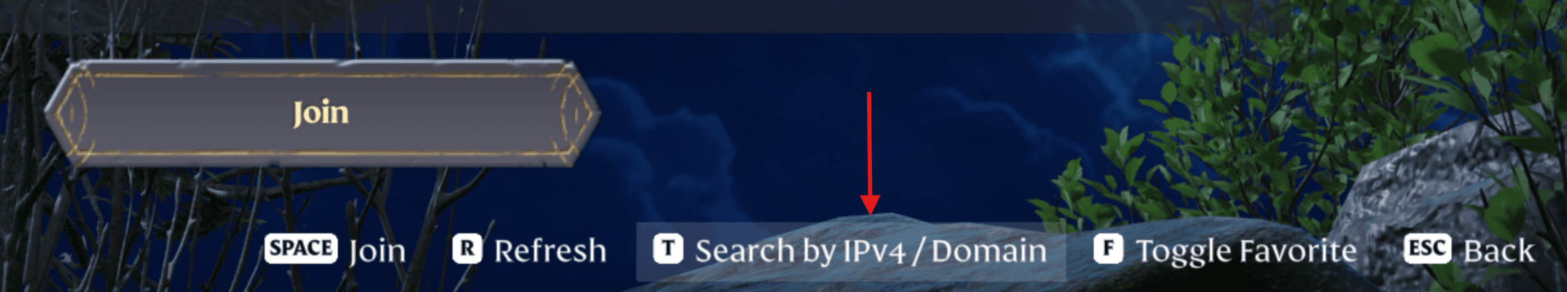 Enshrouded search by IP option