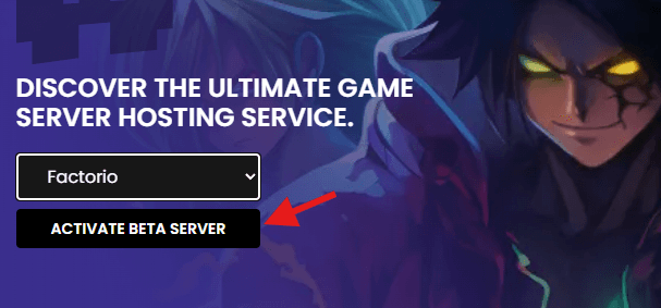 Activate Factorio Server