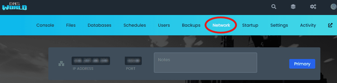 Factorio Server Network Tab