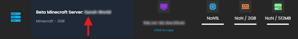 Access Minecraft Server Dashboard