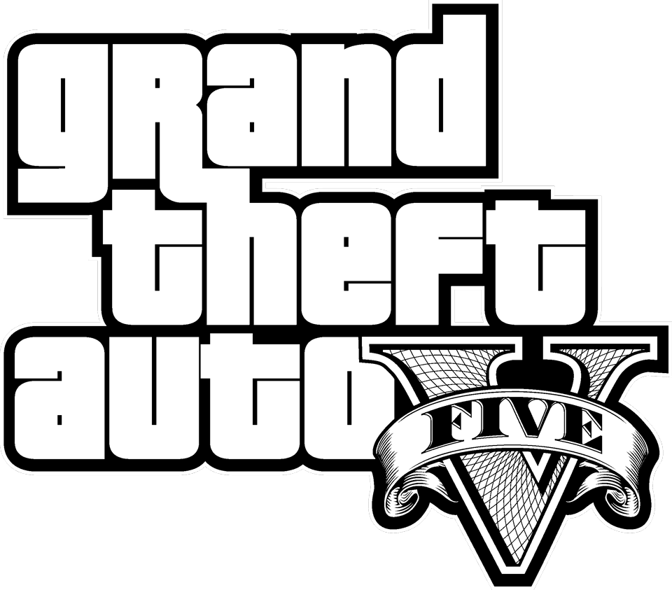 GTA V Logo white