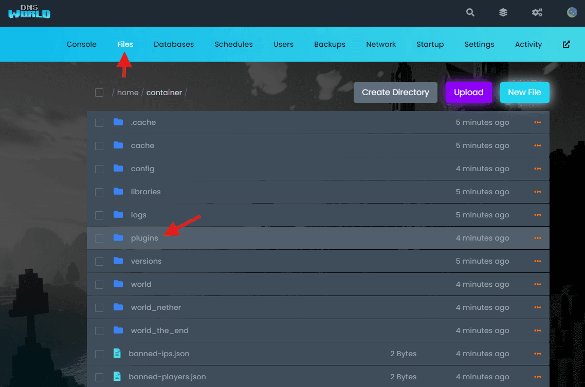 DNSworld Files and Plugin location